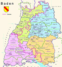 Karte Baden